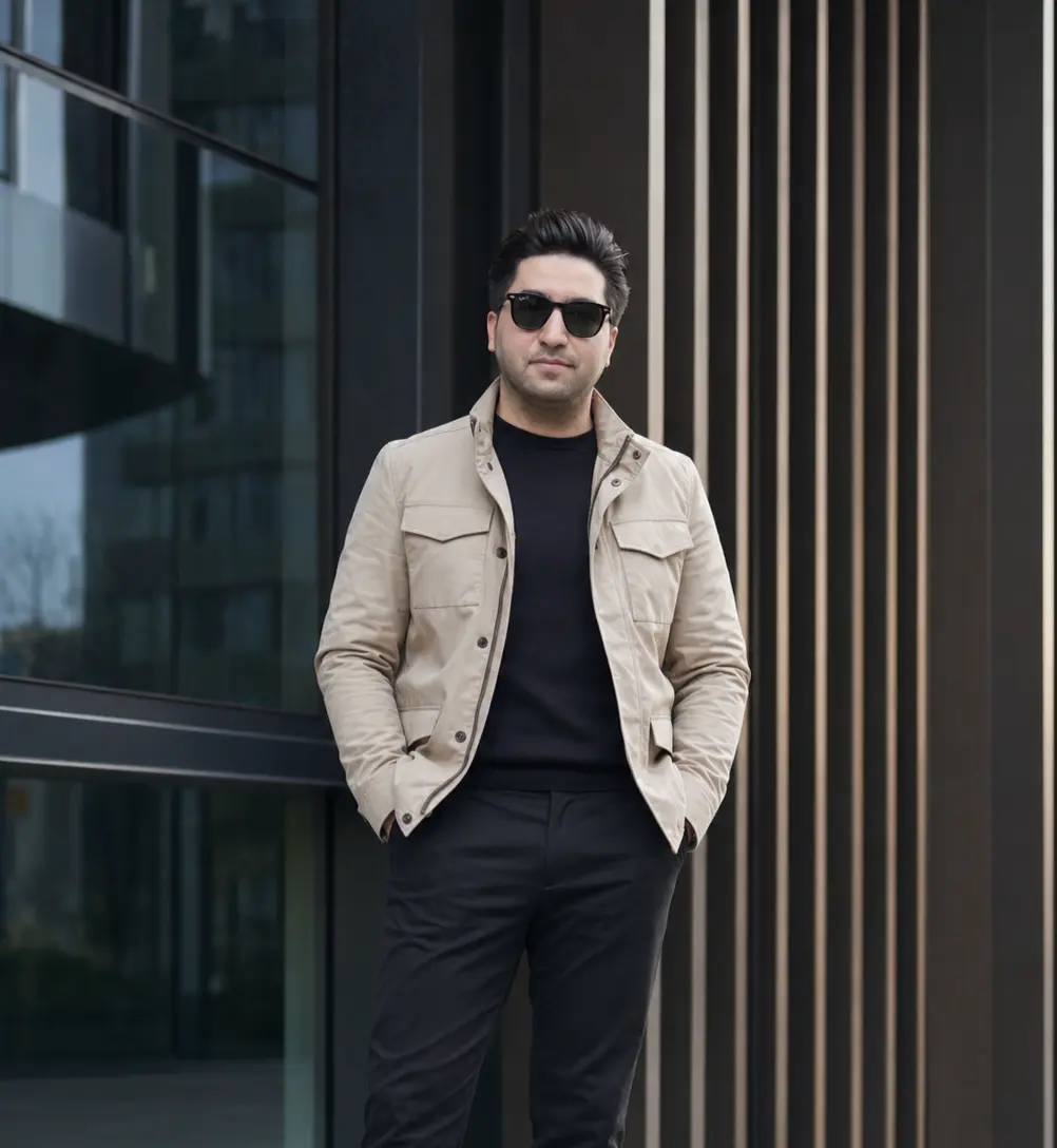 Portrait of Mohammad Rayan Amanzadegan, architect and AI researcher