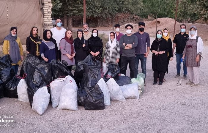 Cleaning nature in Shiraz Mansourabad with Mohammad (Reza) Amanzadegan